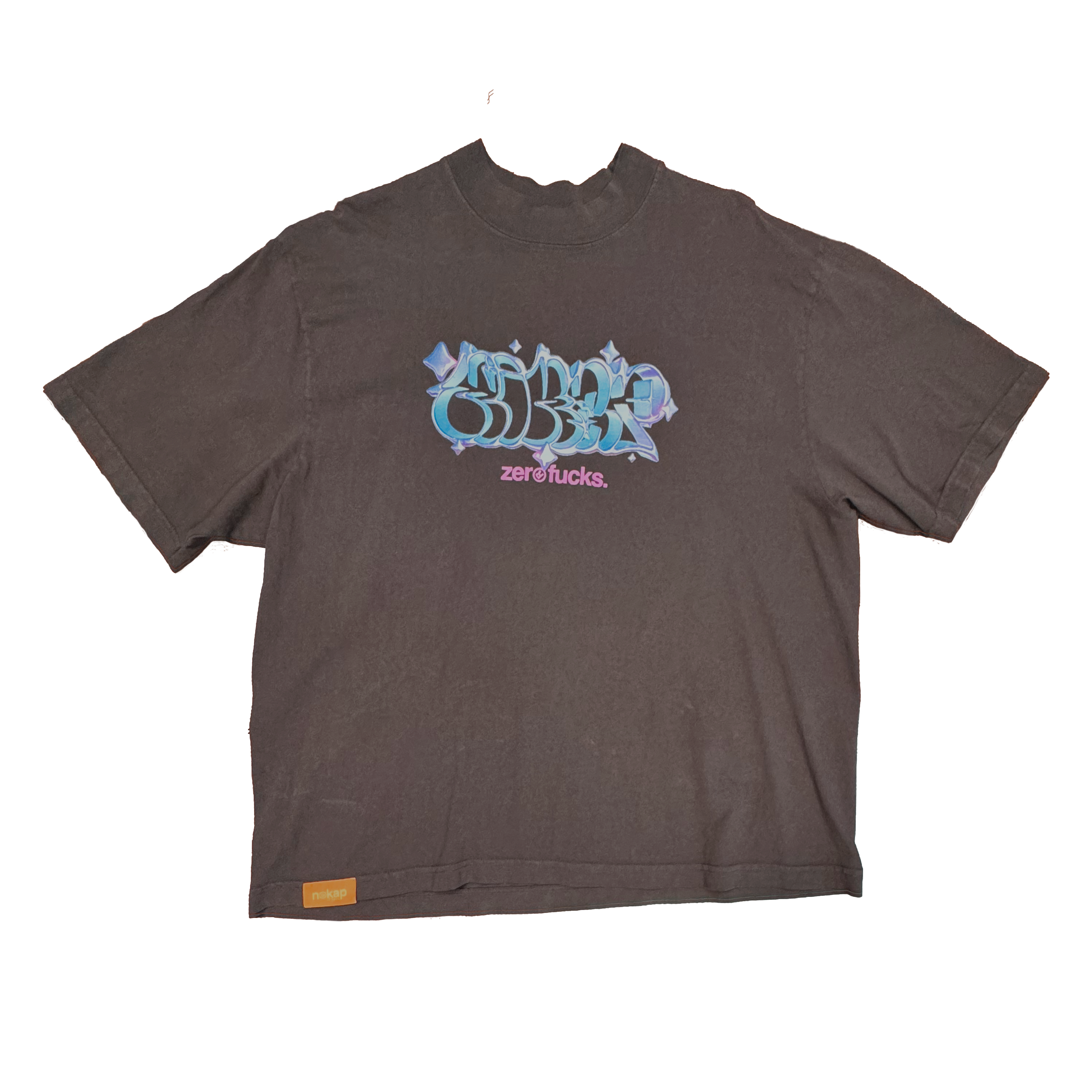 3D GRAFFITI TEE - BROWN